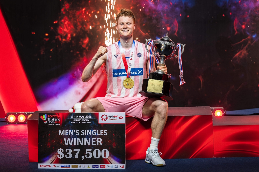 Denmark’s Antonsen beats home favourite Kunlavut to win Thailand Open title