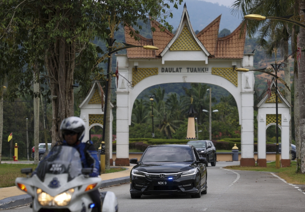 File picture of the entrance to Istana Besar Seri Menanti in Kuala Pilah, August 14, 2023. — Bernama pic