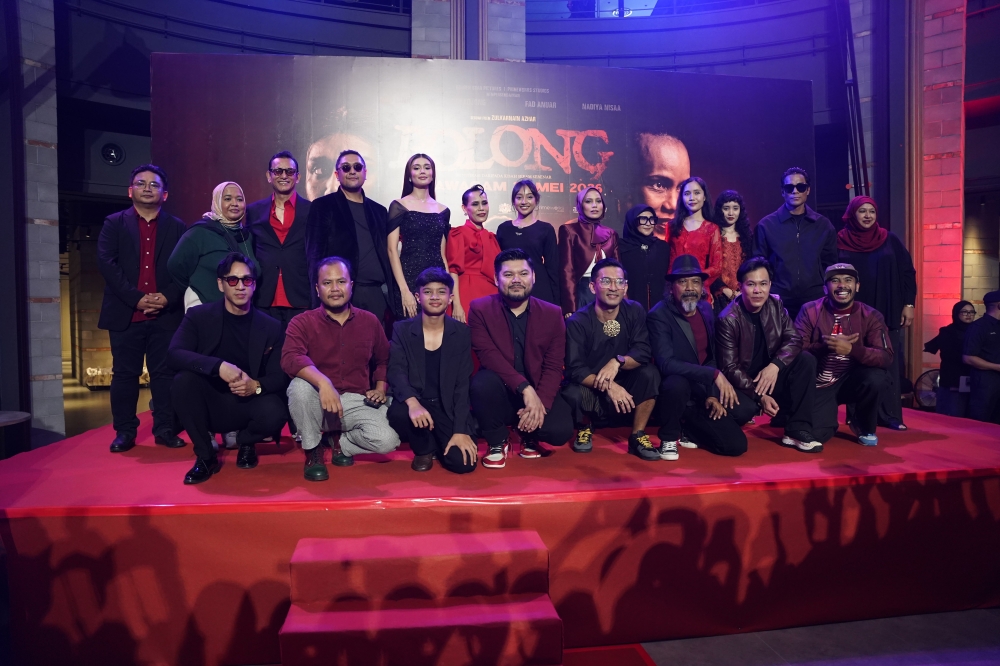 The cast and crew of ‘Polong’ attend the film’s gala premiere at 10Star Cinemas in Petaling Jaya. — Picture courtesy of Primeworks
