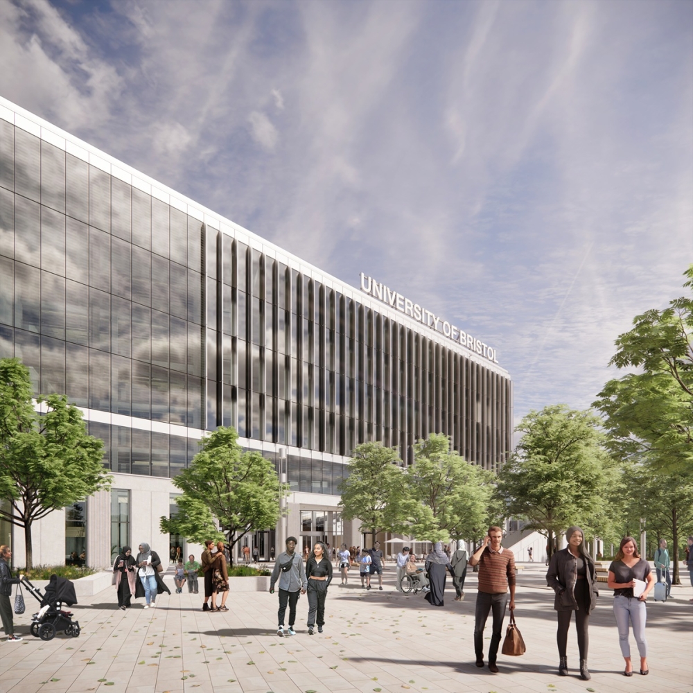 University Square: Artist’s impression of University of Bristol’s Temple Quarter Enterprise Campus, due to open in 2026. — Picture courtesy of University of Bristol 