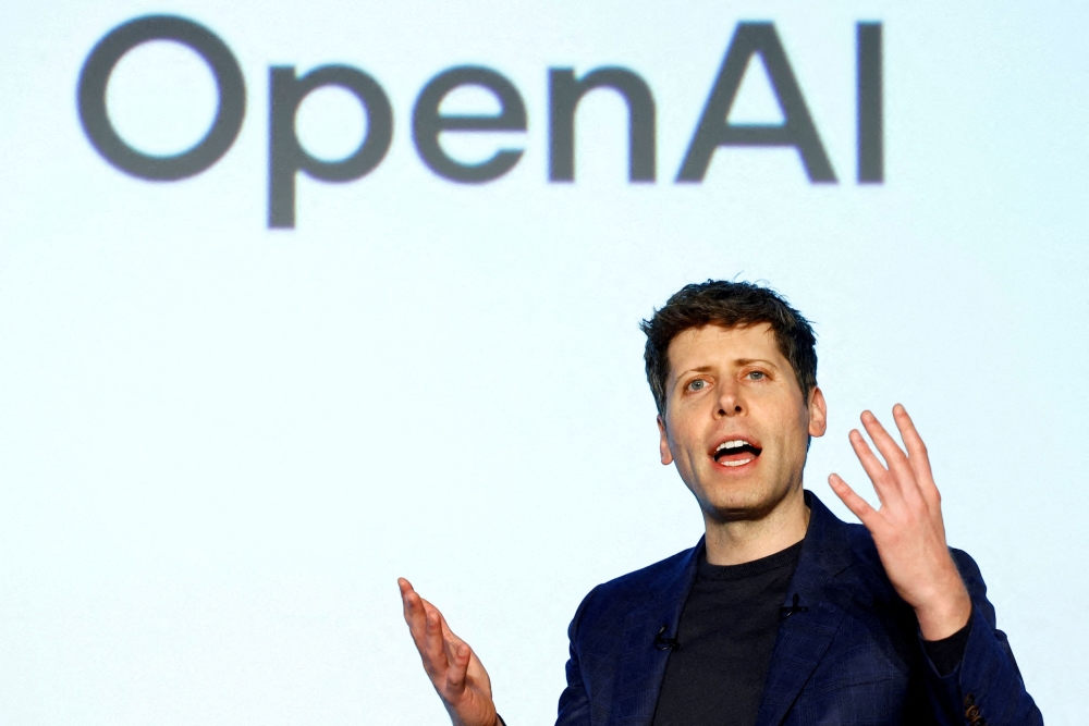 OpenAI CEO Sam Altman says fears of a near-term ‘jobs apocalypse’ caused by artificial intelligence may have been overstated. — Reuters pic