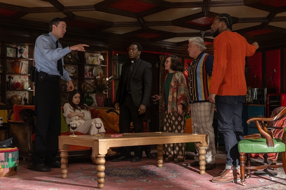 A scene from ‘The Sheep Detectives’, which features an ensemble cast. — Picture courtesy of Sony