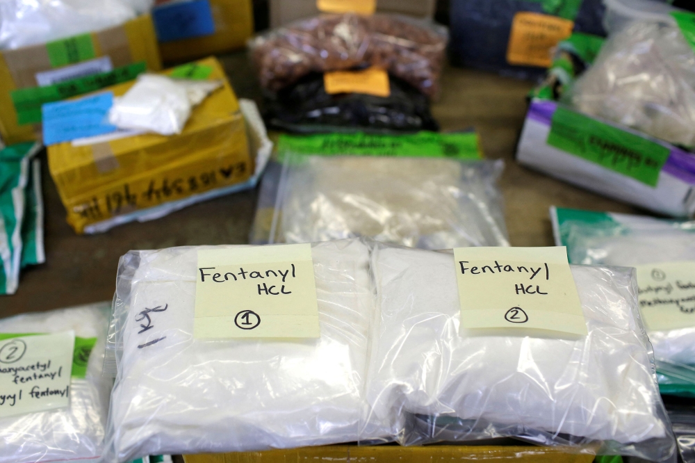 According to the US Drug Enforcement Administration, fentanyl causes pain relief and euphoria but can also slow breathing dangerously and lead to confusion, nausea, and even death. — Reuters pic
