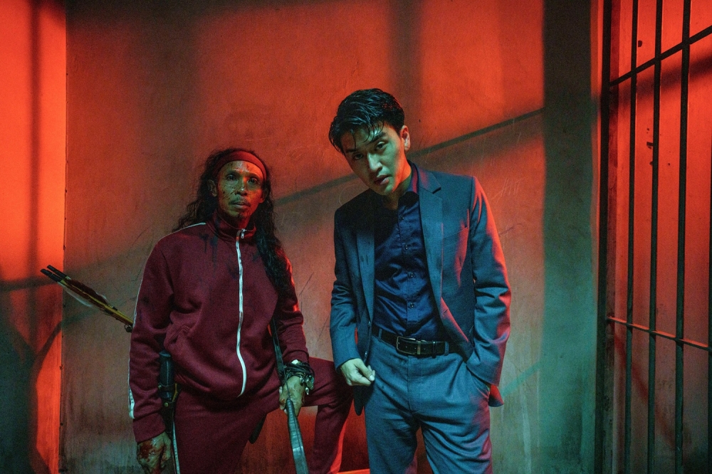 Joey Iwanaga (right) will showcase Full-Contact Kyokushin Karate, while Yayan Ruhian, wielding a bow and arrow, brings Pencak Silat to ‘The Furious’. — Picture courtesy of Antenna Entertainment