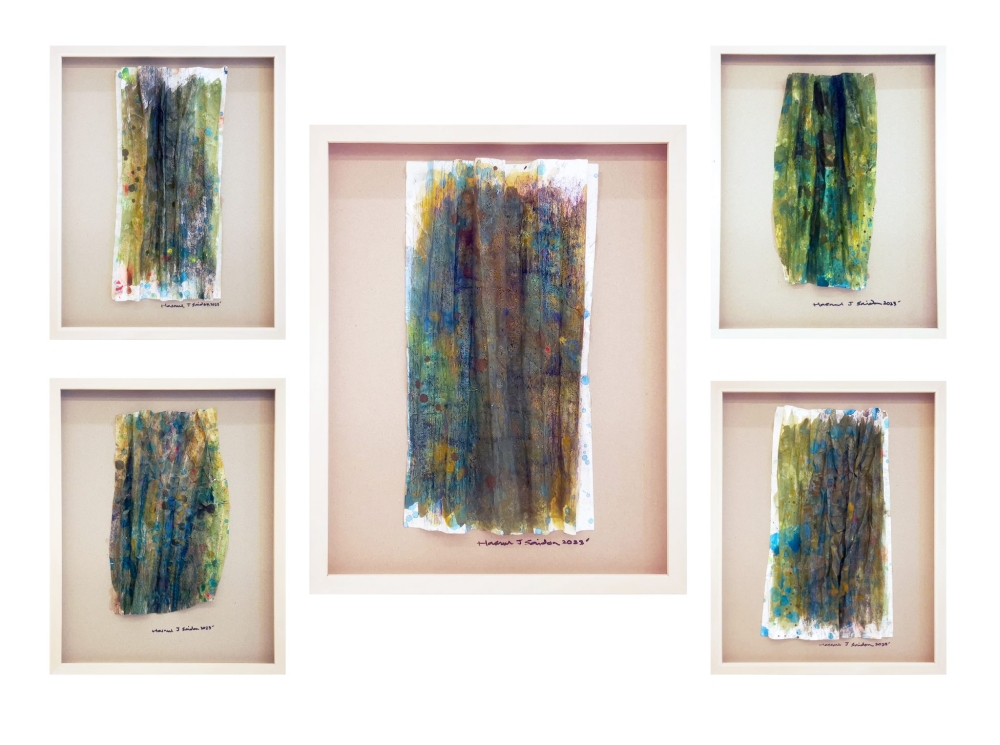 Hasnul J. Saidon’s ‘Eksperimen Untuk Senadi – Kerak Bumi 1-5’, featured in ‘Four Perceptions: The Living Continuum’ at Ruang Teduh Gallery, Exchange 106, Kuala Lumpur. — Picture courtesy of Ruang Teduh Gallery/Senimalaya