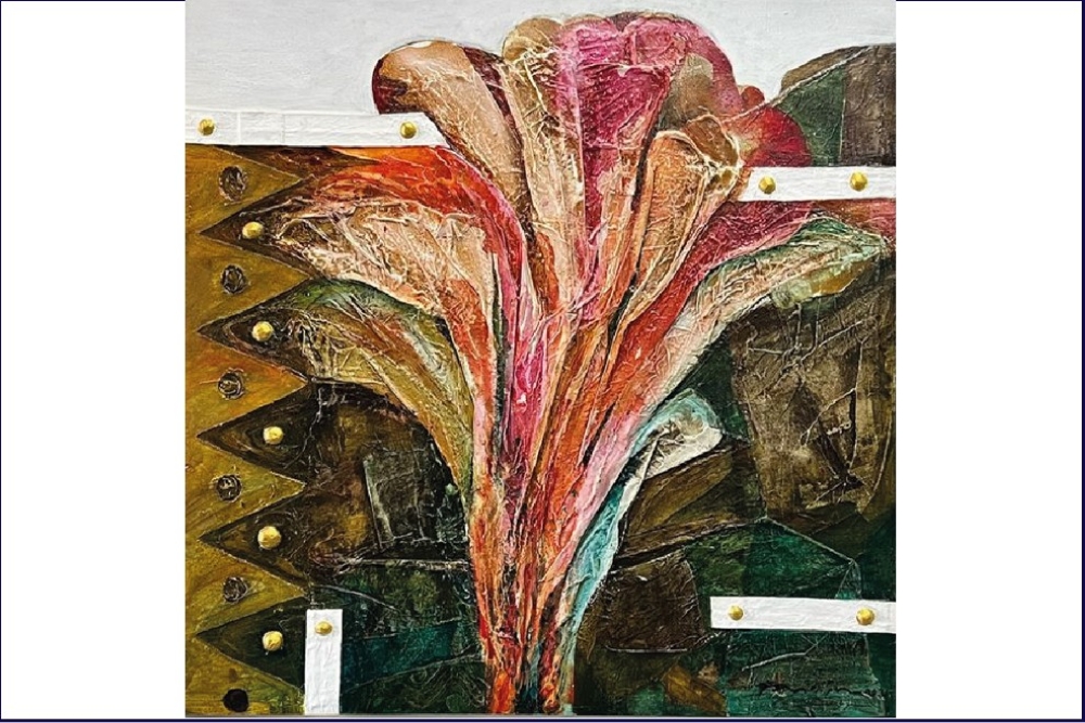 Fauzin Mustafa’s ‘Tumbuh #5’, featured in ‘Four Perceptions: The Living Continuum’ at Ruang Teduh Gallery, Exchange 106, Kuala Lumpur. — Picture courtesy of Ruang Teduh Gallery/Senimalaya 