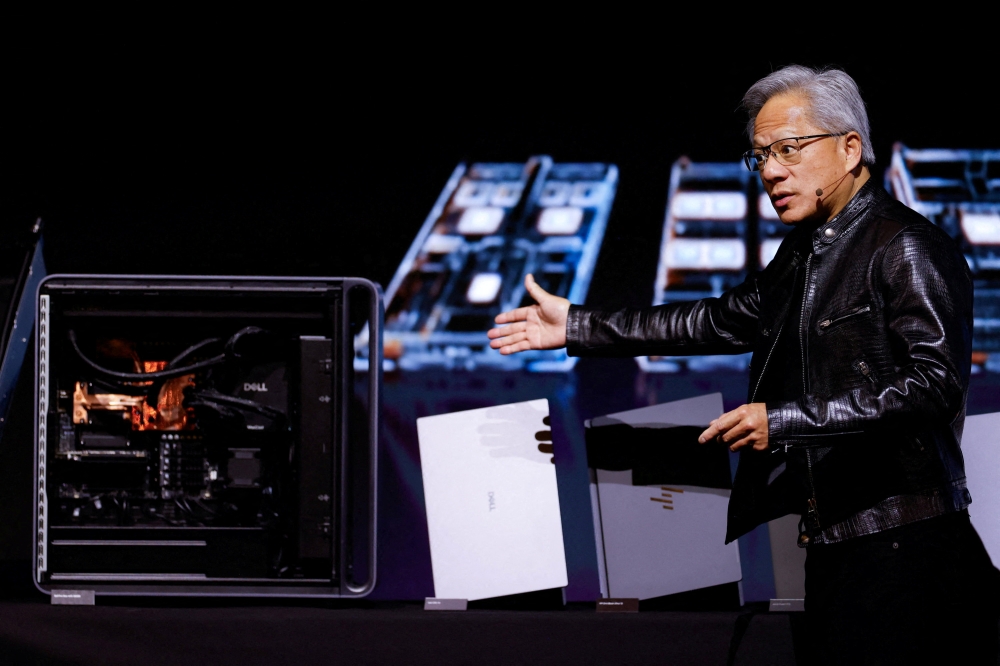 Nvidia's CEO Jensen Huang meets press on the sideline of Taiwan's annual tech show Computex in Taipei, Taiwan June 2, 2026. — Reuters pic