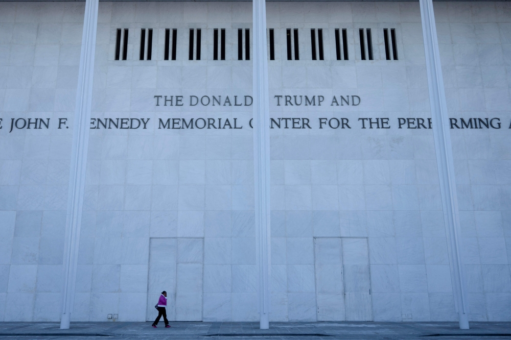 A view of the Kennedy Center in Washington, DC, on February 2, 2026. — AFP pic