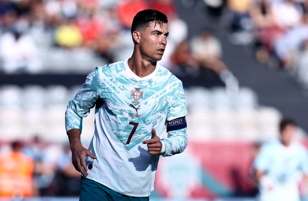 Portugal’s Cristiano Ronaldo during the international friendly against Chile at Estadio Nacional do Jamor in Lisbon, June 6, 2026. — Reuters pic