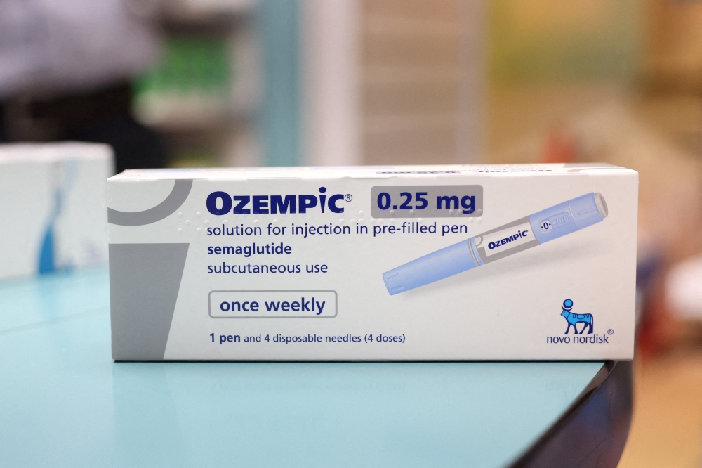 A box of Ozempic made by Novo Nordisk is seen at a pharmacy in London March 8, 2024. — Reuters pic  