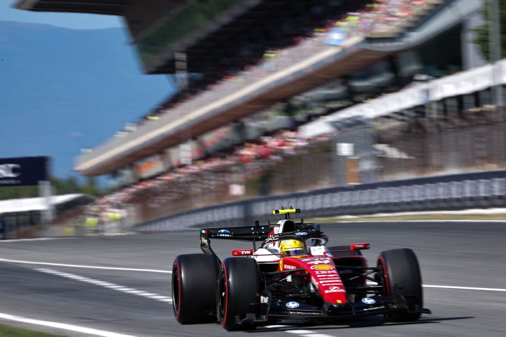 Lewis Hamilton of Ferrari takes part in the second practice session at the Circuit de Catalunya before the Barcelona-Catalunya Grand Prix in Montmelo on June 12, 2026. — AFP pic
