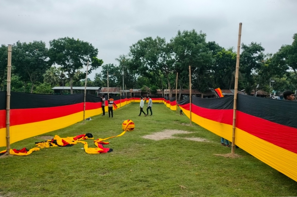 From medicine to Oliver Kahn, Bangladeshi farmer’s colossal German flag tells a love story