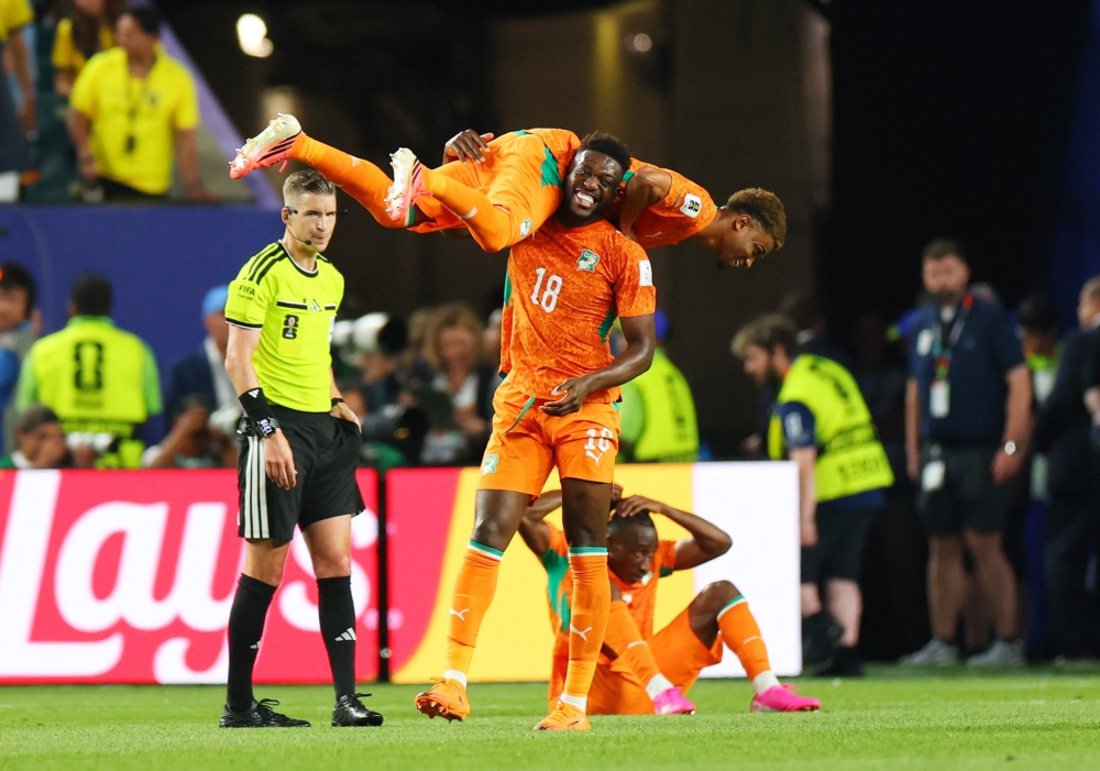 Amad scores 90th-minute winner as Ivory Coast edge Ecuador 1-0