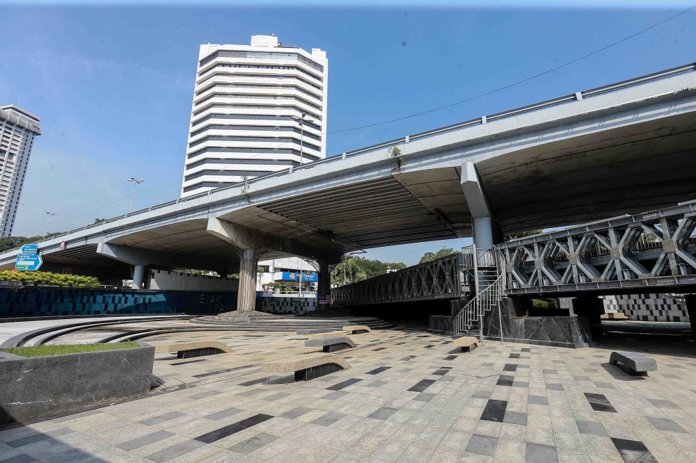 A general view of the Jejak Pahlawan area near Bulatan Dato Onn in Kuala Lumpur, June 16, 2026. — Picture by Sayuti Zainudin