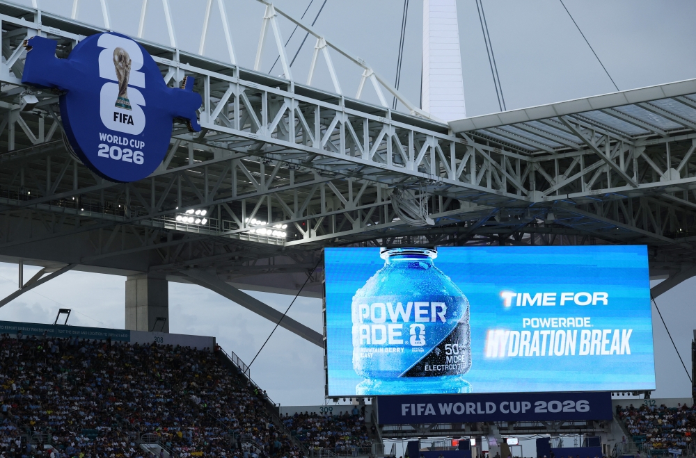 Hydration breaks last just a total of six minutes during a match, but they stand accused of fundamentally changing the nature of football at the sport’s ultimate showpiece. — Reuters pic