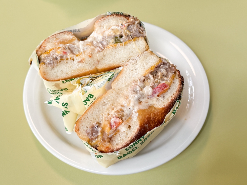 Philly Cheesesteak did not impress but is a substantial sandwich to start the day. — Picture by Lee Khang Yi