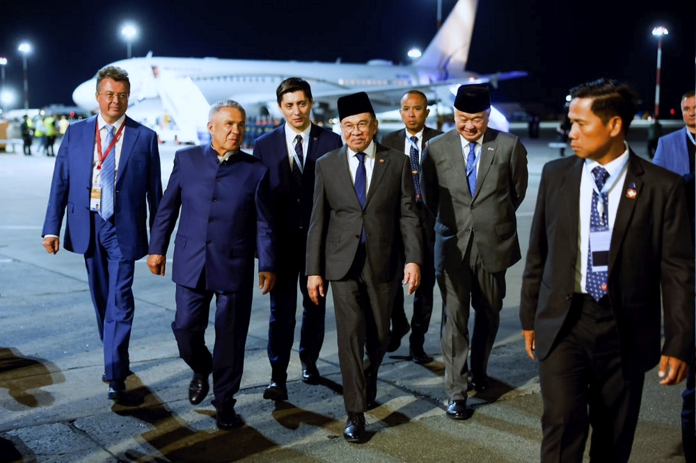 PM Anwar arrives in Kazan for Asean‑Russia talks on cooperation and peace