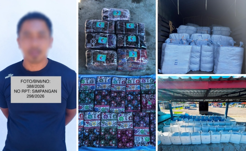 Smuggling smashed in Tumpat jetty raid as GOF seizes RM1.84m Thai batik haul