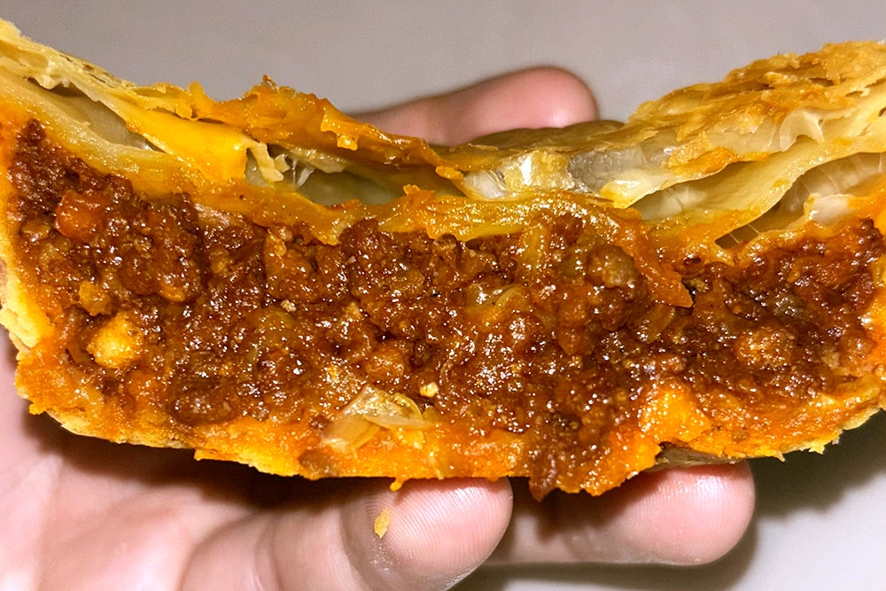 A cross section of a Beef Ragu Pie. — Picture courtesy of Haus of Pie