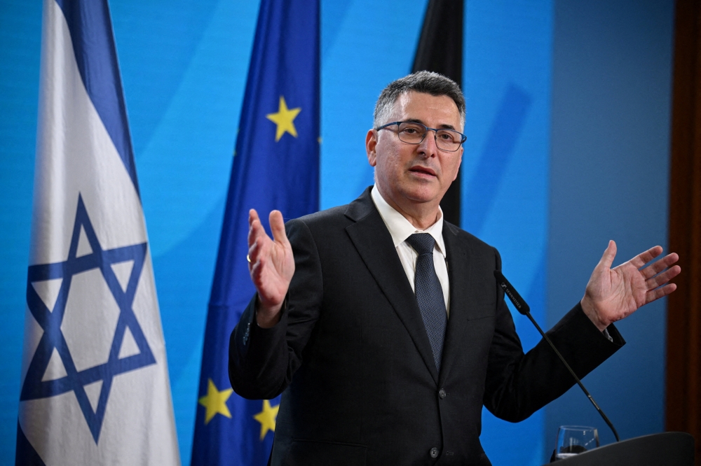 Israeli Foreign Minister Gideon Saar accused EU envoy Kaja Kallas of ‘acting obsessively and with blatant unfairness’ towards Israel, and cut diplomatic ties on June 18, 2026. — AFP pic