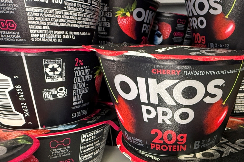 Danone accuses rival Chobani of inflating the protein claims on its Chobani 20G Protein range, a direct competitor to Danone’s Oikos Pro brand. — Reuters pic