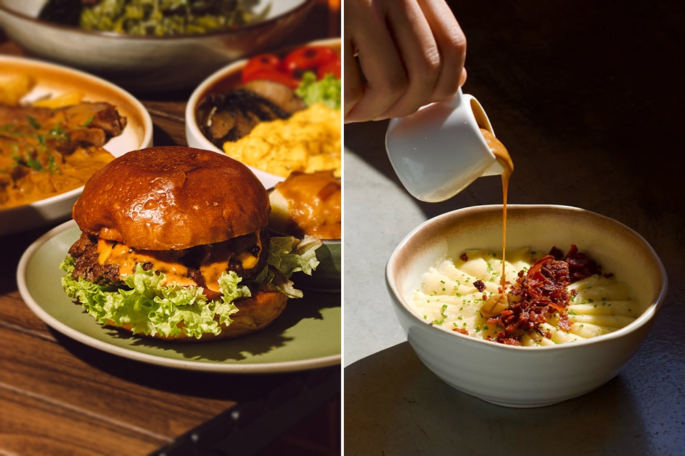RAYs’ Classic Cheeseburger (left). Quack & Mashed Potato (right). — Pictures courtesy of RAYs