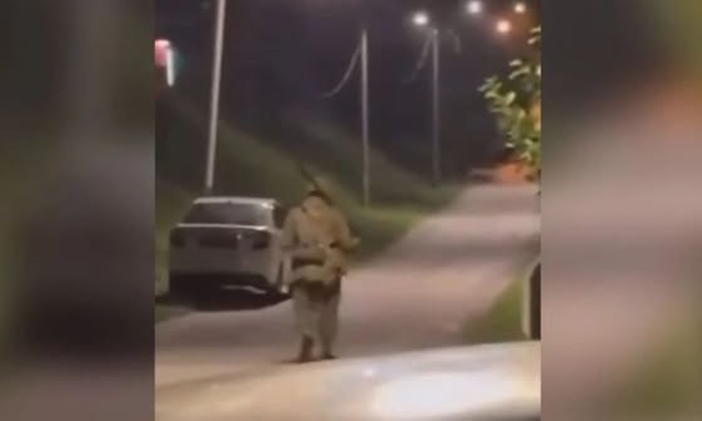 Gombak police tracking man in military-style uniform, suspected replica firearm