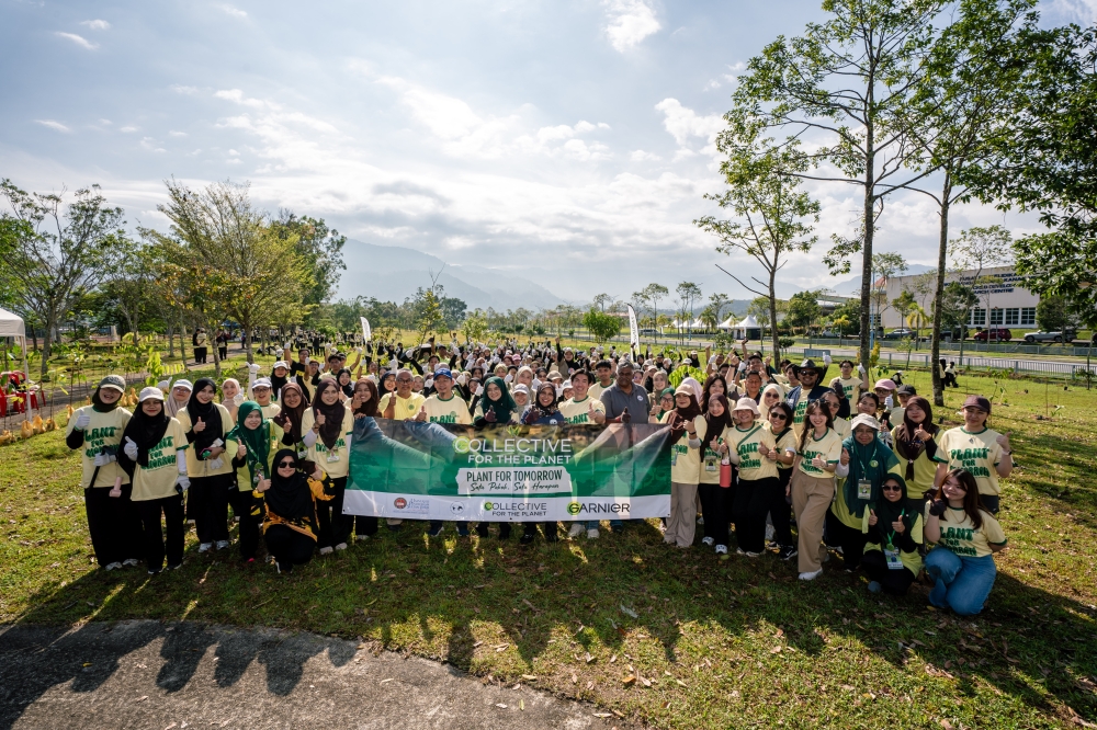 Garnier Malaysia to plant 1,500 trees at UPSI, launch beauty packaging recycling drive