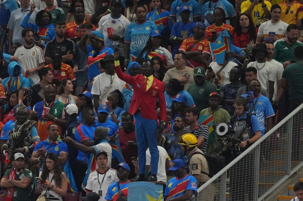 DR Congo’s ‘Statue Man’ steals the World Cup show without moving a muscle
