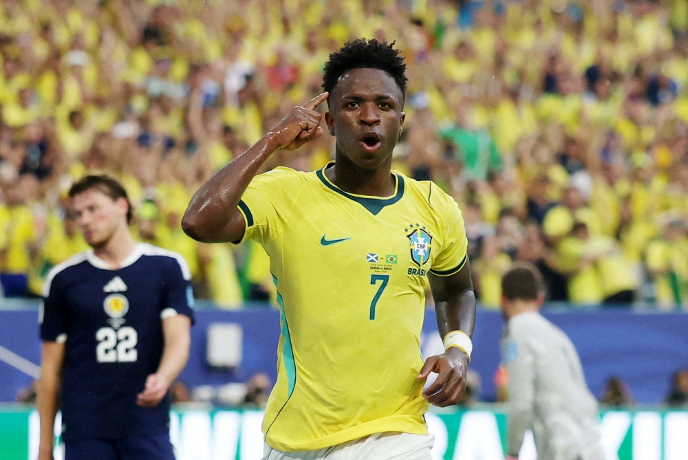 Vinicius double fires Brazil into last 32, leaves Scotland’s World Cup hopes hanging by a thread