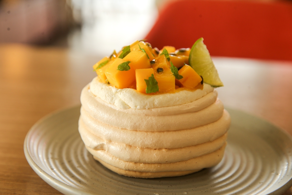 A happy accident, Ong’s pavlova continues to be a signature for Nude. — Picture by Choo Choy May