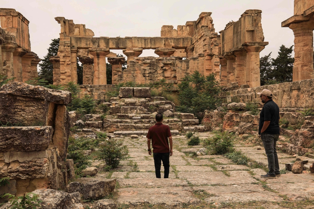 Libyan archaeologists race to save ancient Greek ruins from looters, floods and the sea