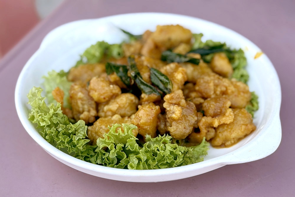 Salted egg yolk chicken. — Picture by CK Lim