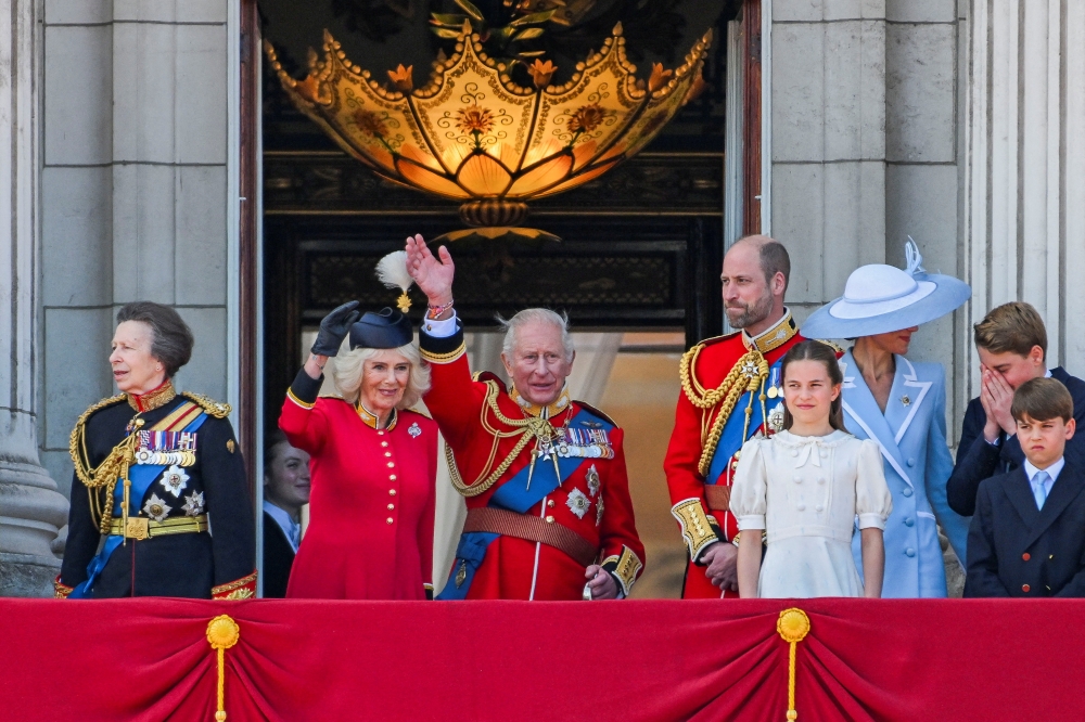 King Charles and his wife Camilla (centre) insist on living at Clarence House, their matrimonial home since 2005, even after Buckingham Palace’s £369 million renovation ends in 2027. — Reuters pic