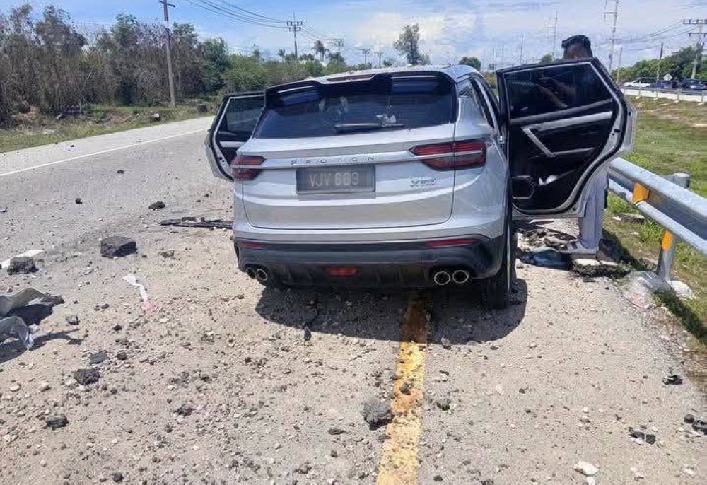 Two Malaysians injured after bomb rips through vehicle in Thailand's Tak Bai; third occupant escapes unhurt