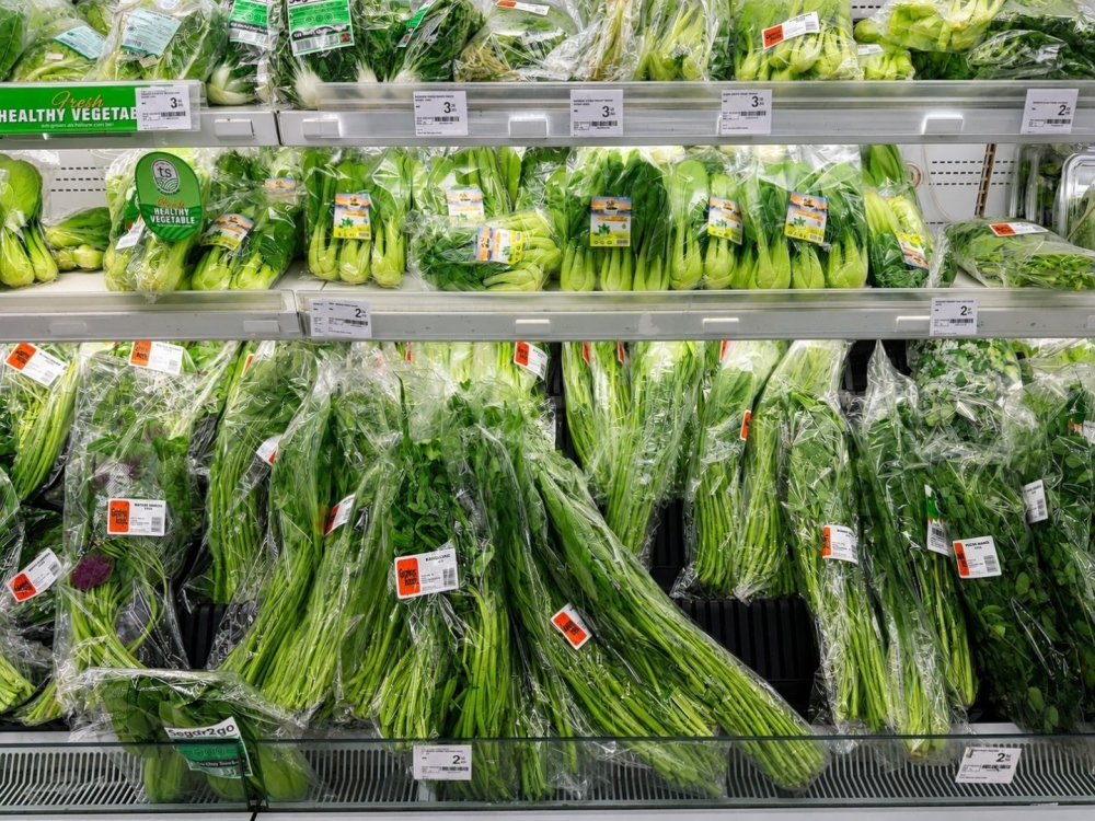 A selection of leafy greens is priced below RM5. — Picture by Soo Wern Jun