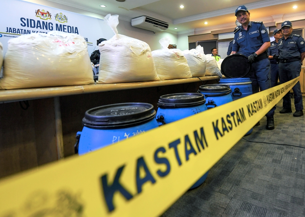Customs Dept uncovers RM300.7m drug syndicate using fake food and household goods declarations