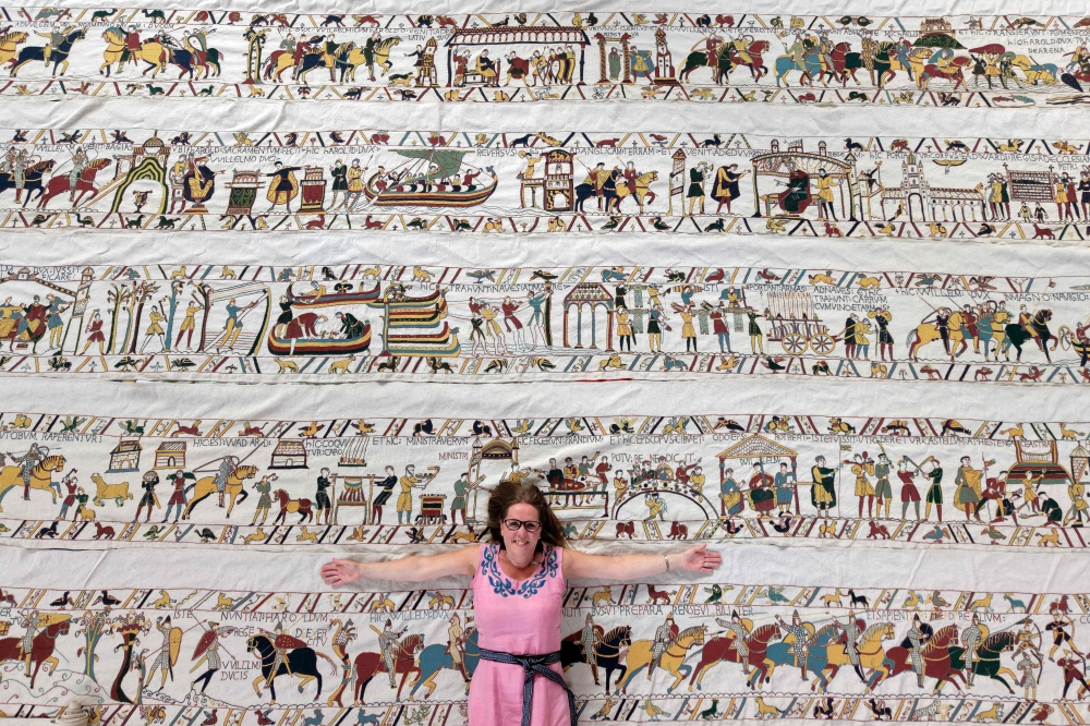 One stitch at a time: Artist spends 11 years recreating the Bayeux Tapestry by hand