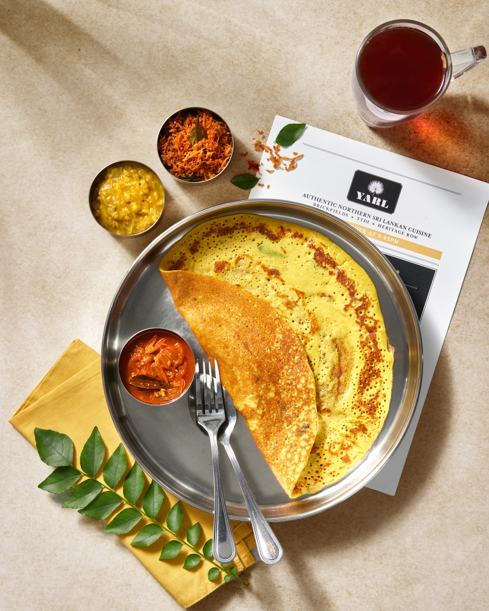 A classic thosai spread. 