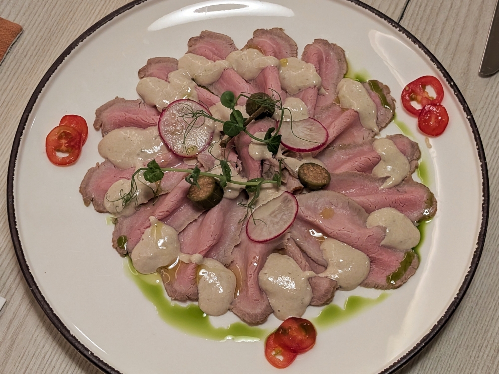 ‘Vitello tonnato’ is Piedmont’s answer to the heat of summer. Why isn’t it found here more often? — Picture by Ethan Lau 