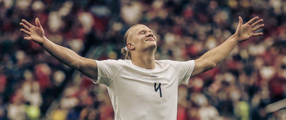 Norway forward Erling Haaland celebrates after scoring his team’s second goal during the FIFA World Cup 2026 Round of 32 match against Cote D’Ivoire at Dallas Stadium in Arlington, Texas on June 30, 2026. — AFP pic