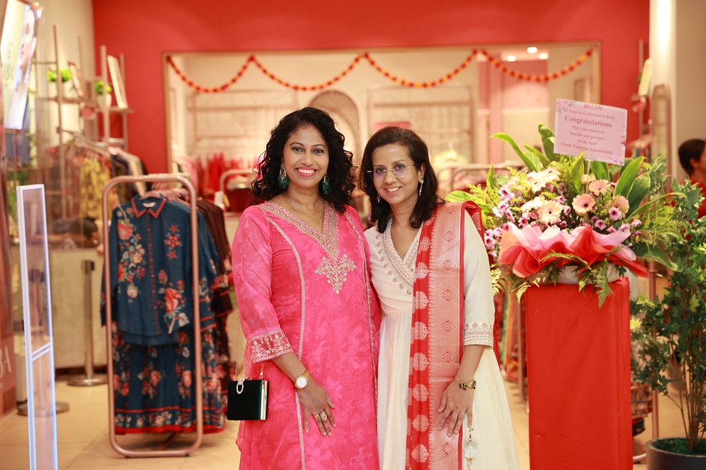BIBA Malaysia franchise owners Krishsubashini Govindasamy (left) and Buelah Subramaniam are looking to broaden the appeal of contemporary Indian fashion among Malaysia’s multiracial community.