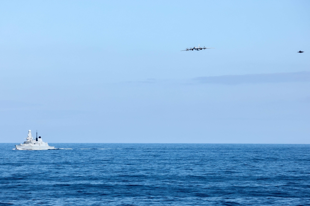 UK fighters intercept Russian plane after ‘unsafe’ activity near aircraft carrier in Norwegian Sea
