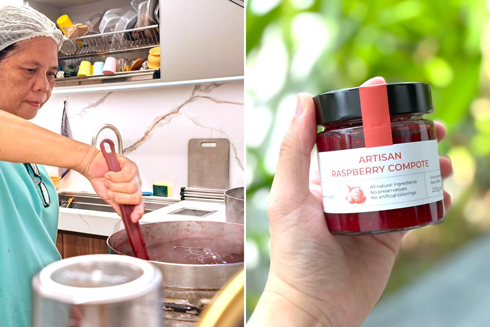 More than 800 jars of raspberry compote were sold in the first week alone. — Picture courtesy of Giggles PJ