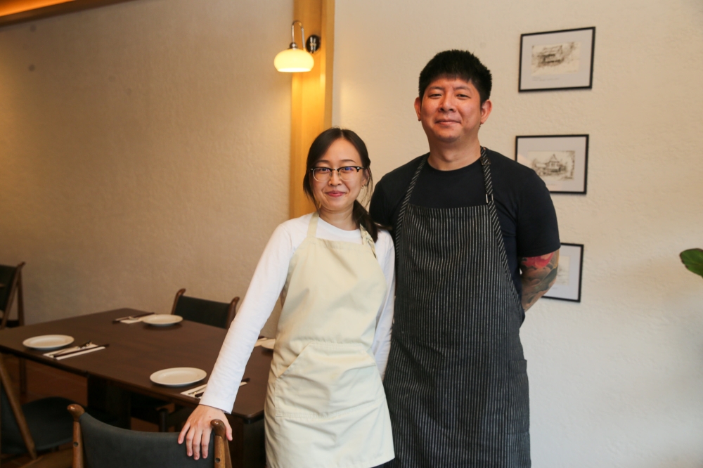 Ken Goh and his wife Carmen Tham are the good folks behind Kinfolk Restaurant. — Picture by Choo Choy May