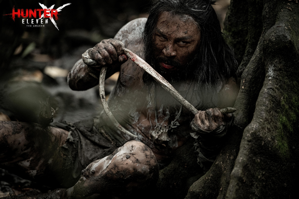 A movie still of Shi Yanneng as SADD in his upcoming film Hunter Eleven: The Awaken. — Picture courtesy of Frank See