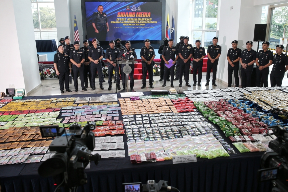 Bukit Aman bust drug distribution syndicates, seize RM13.3m in raids across three states