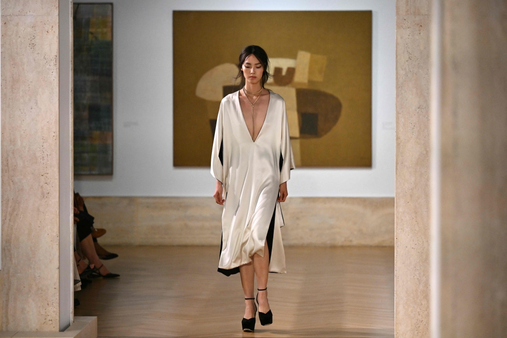Fendi celebrated the first haute couture show by newly seated designer Maria Grazia Chiuri in its home city of Rome along with a homage to longtime couturier Karl Lagerfeld. — AFP pic