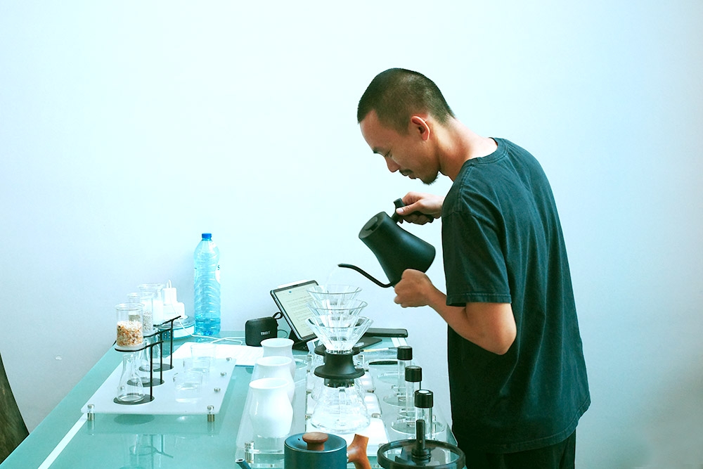 After winning the 2025 Malayisa Brewers Cup, Nas continued training for the World Brewers Cup. — Picture courtesy of Nas Jaafar and Jhon Christhoper