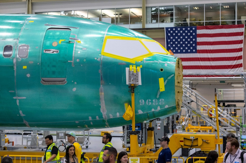 Boeing unveils new 737 MAX production line as aviation giant charts comeback